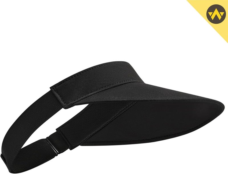 Wander Running Sun Visor Hats Wide Brim UV Protection Sports Golf Tennis Elastic Band Mesh Cap for Women - Image 5